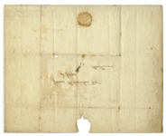 John Adams Free Franked Signature -- With University Archives COA